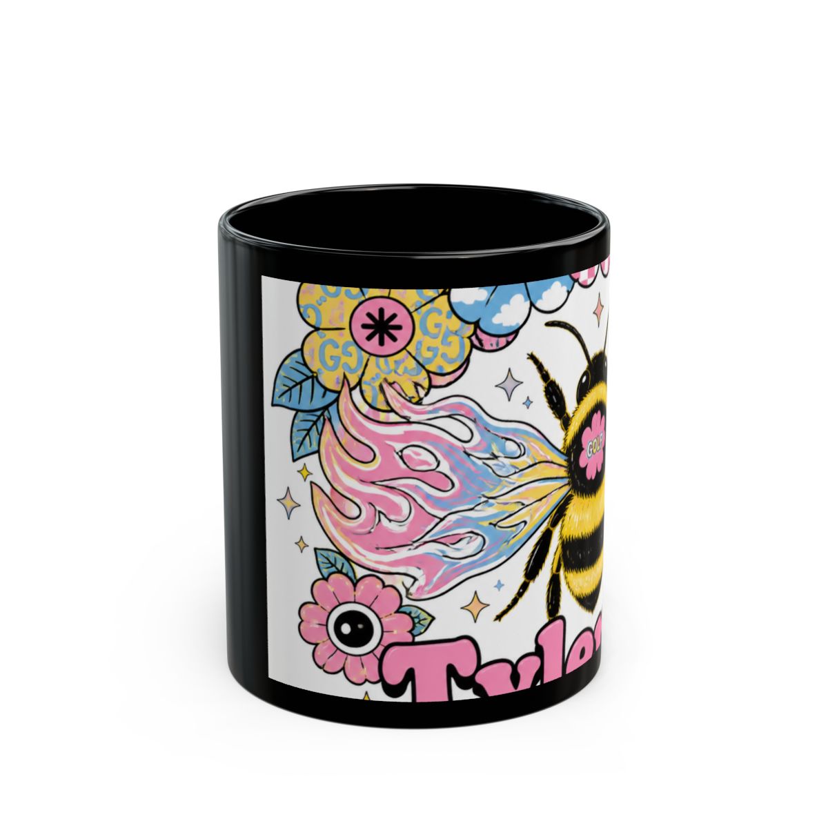 Tyler, The Creator "Flower Boy," Black Mug - alternate angle 1, merchandise