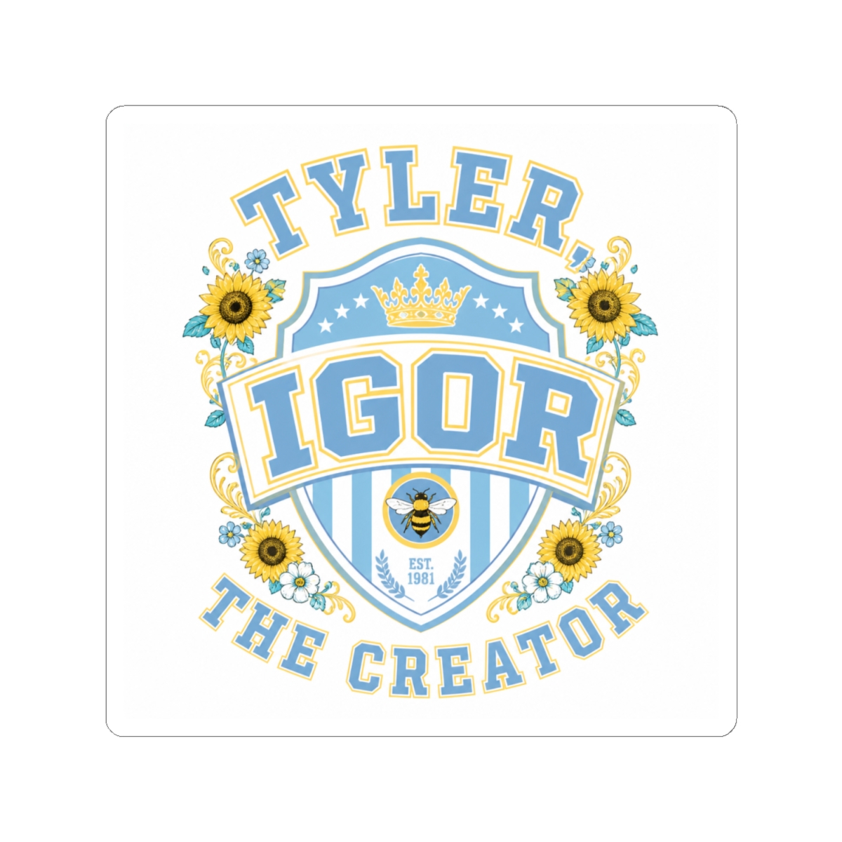 Tyler, The Creator "Flower Boy" Sticker - alternate angle 2, merchandise