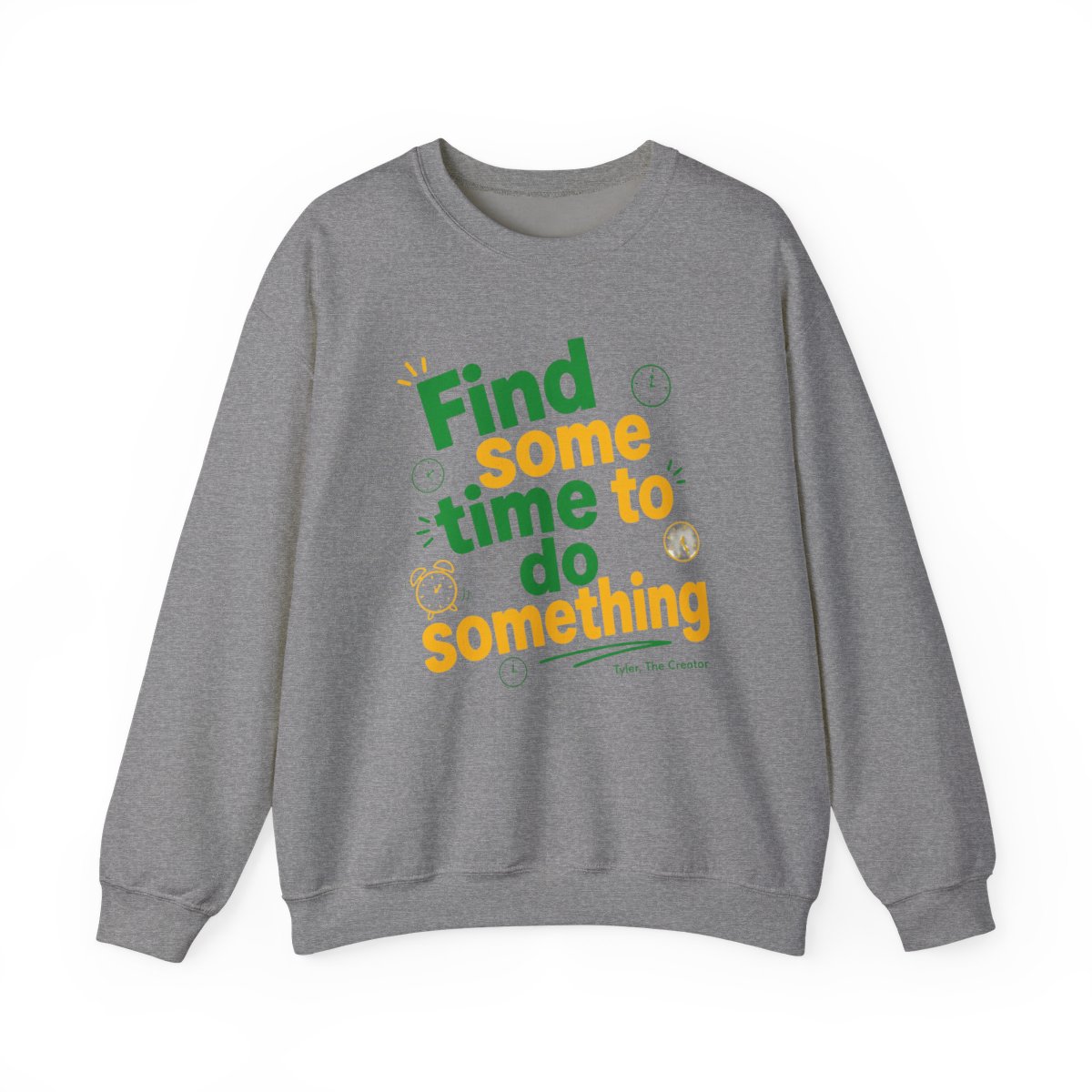 Tyler, The Creator "Find some time to do something" Crewneck - alternate angle 2, merchandise