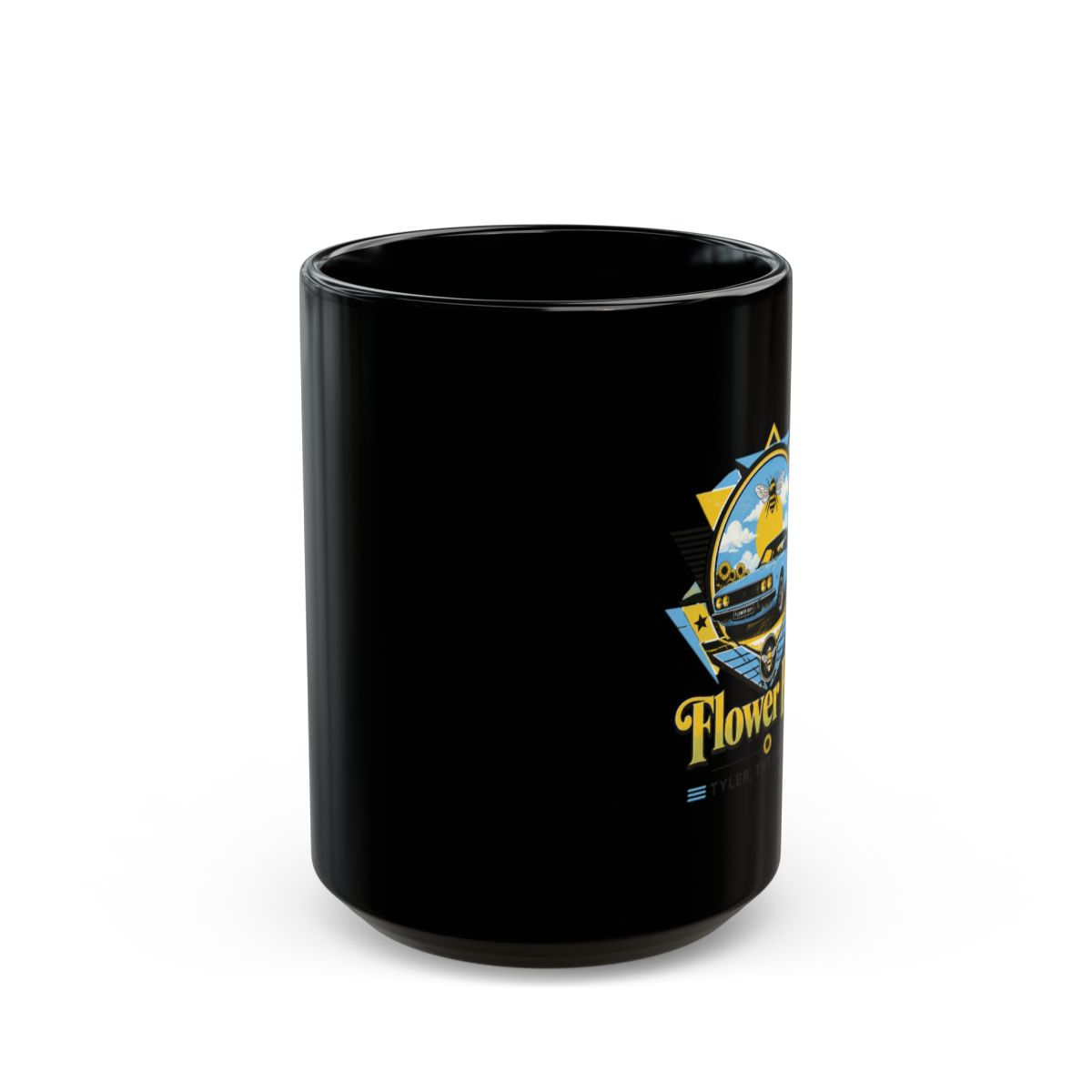 Tyler, The Creator "Flower Boy" Black Mug - alternate angle 2, merchandise