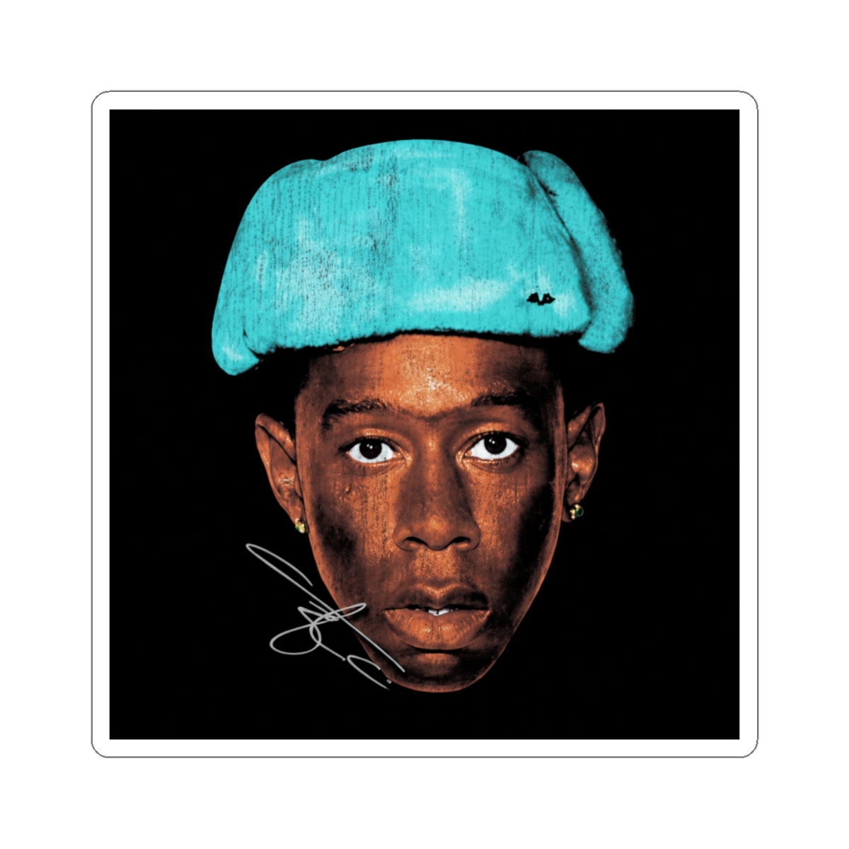 Tyler The Creator Big Face Grunge Sticker | Tyler, The Creator
