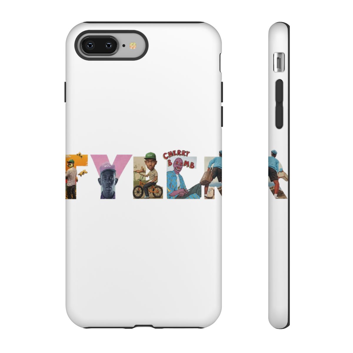 Tyler The Creator Album Eras Typography Phone Case | Tyler, The Creator - alternate angle 3, merchandise