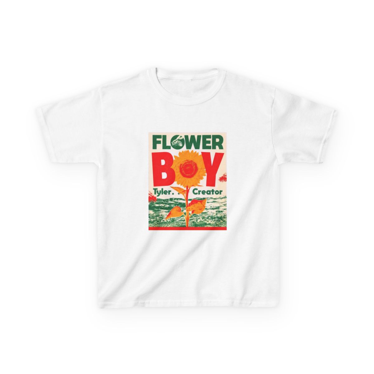 Tyler The Creator Vibrant Floral Art for Music Lovers Kids T-Shirt - Official t-shirts merchandise