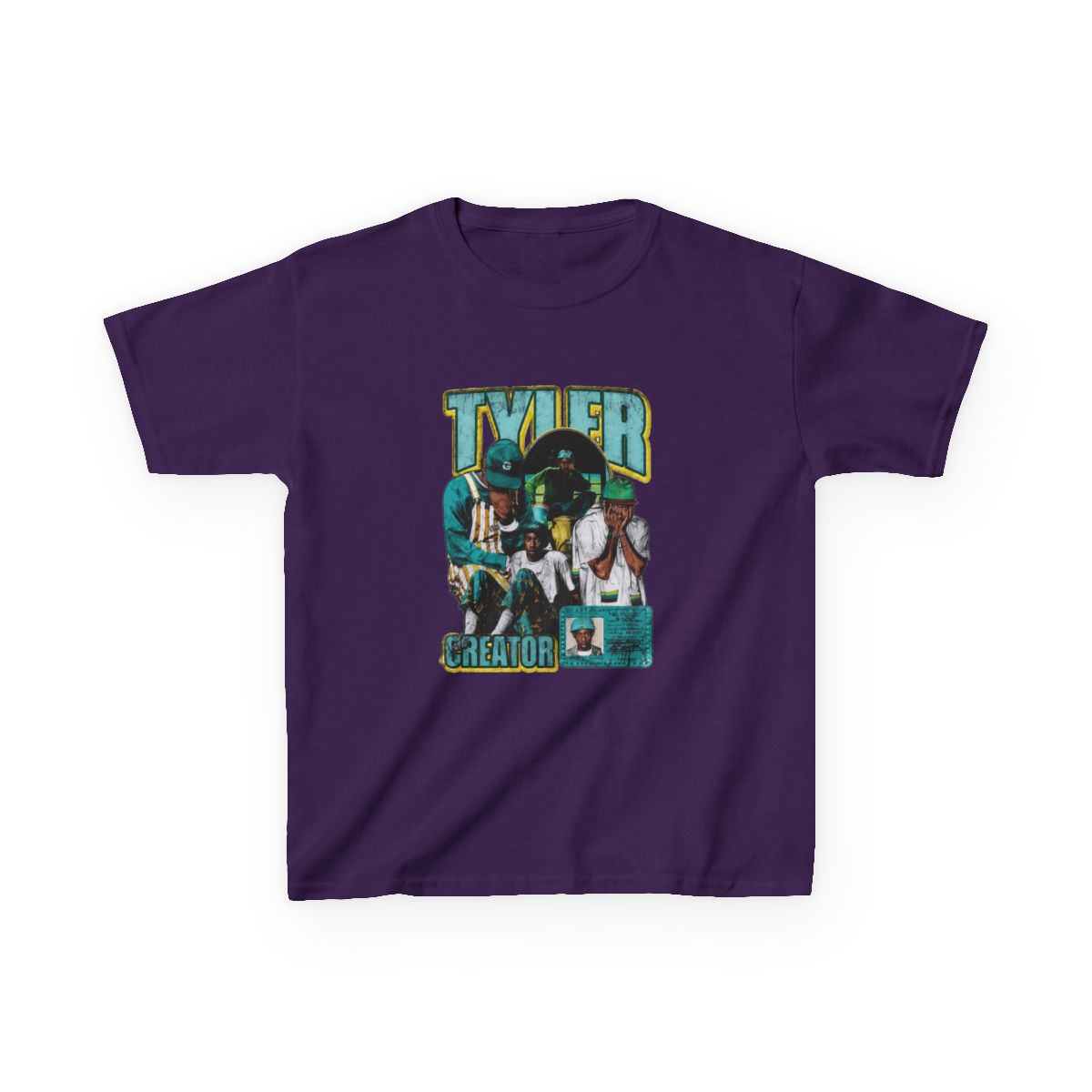 Tyler The Creator Vintage Grunge Kids T-Shirt | Tyler, The Creator - alternate angle 3, merchandise
