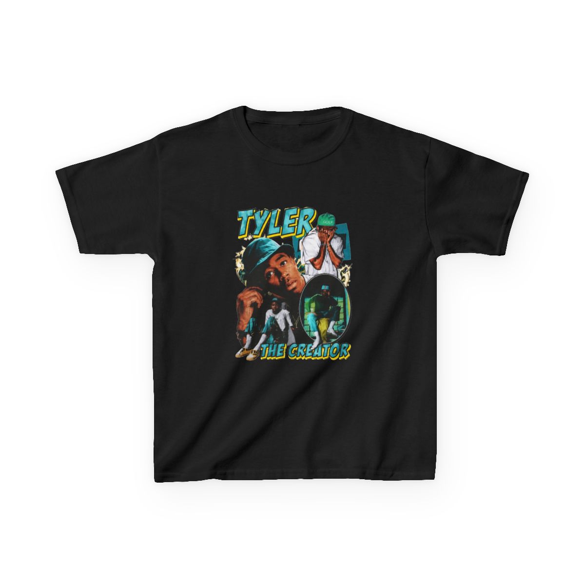 Tyler The Creator Retro Grunge Kids T-Shirt | Tyler, The Creator - alternate angle 3, merchandise