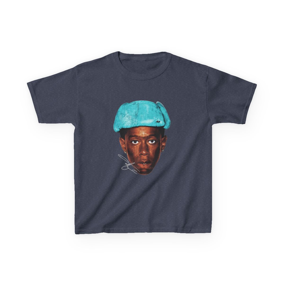 Tyler The Creator Big Face Grunge Kids T-Shirt | Tyler, The Creator - alternate angle 2, merchandise