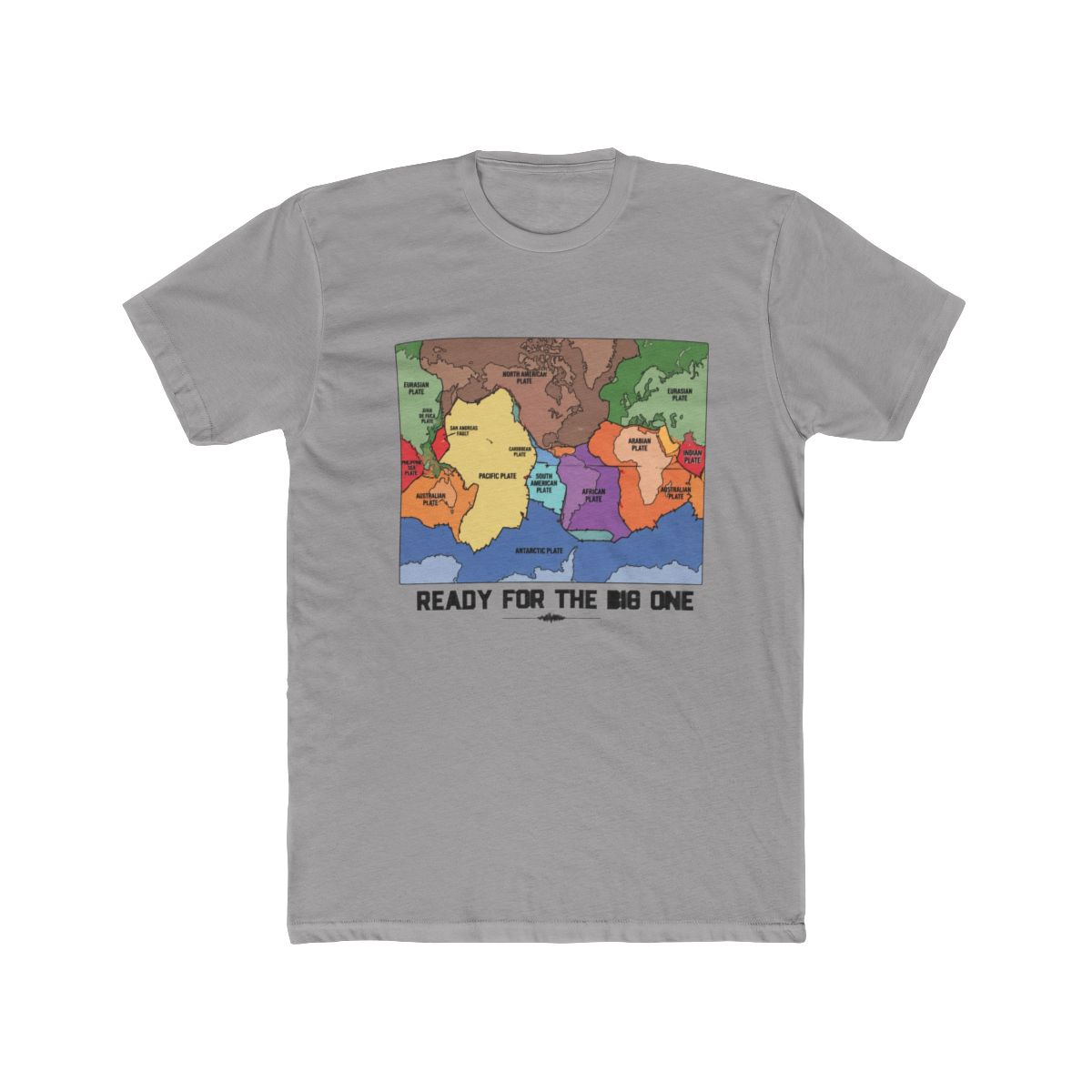 Ready For The Big One Plate Tectonics World Map Tyler, Creator T-Shirt - Official t-shirts merchandise