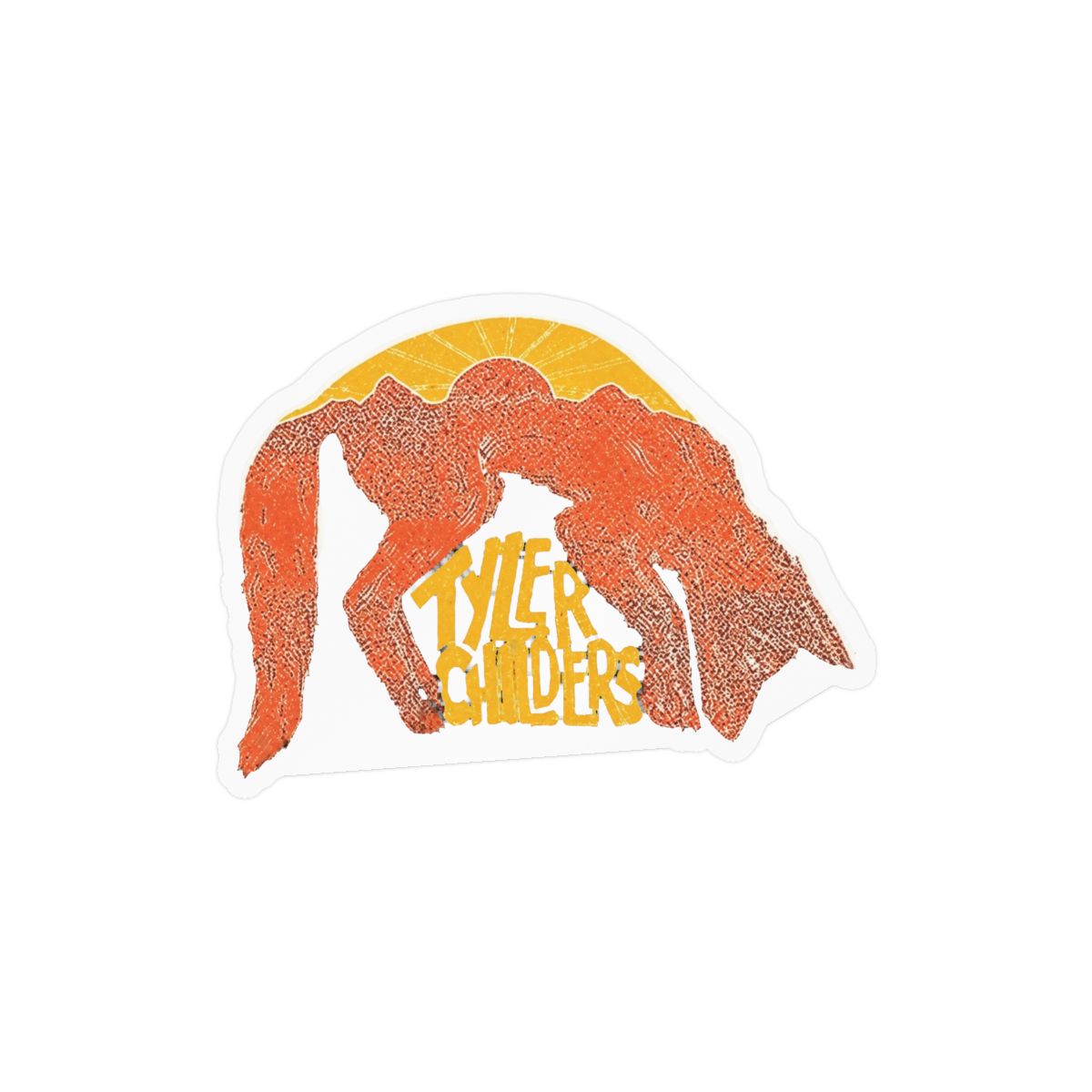 Tylerchilders Tour Country Tyler Childer Folk Childers Sticker Decal Vinyl - Peel and Stick to Any Smooth Surface | Tyler, The Creator