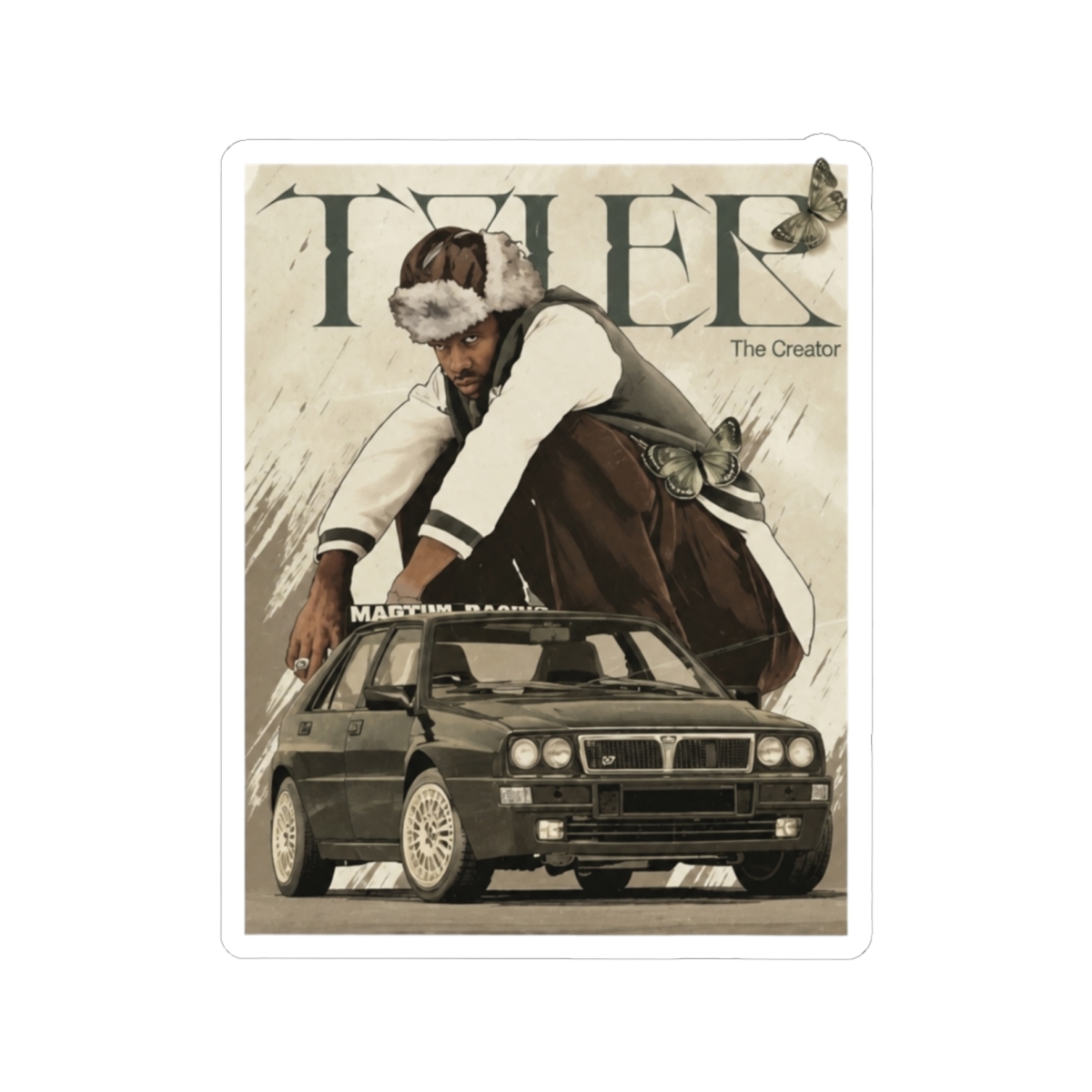 Tyler The Creator Creative Vibes with Tyler Style Sticker | Tyler, The Creator - Official Stickers merchandise