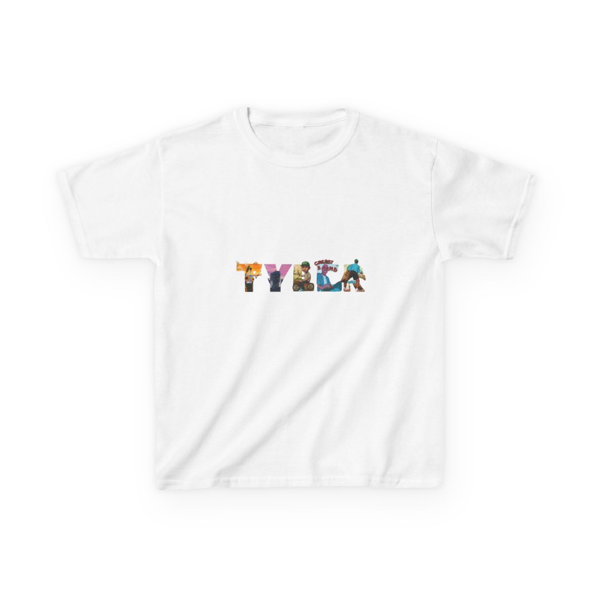 Tyler The Creator Album Eras Typography Kids T-Shirt - Official t-shirts merchandise